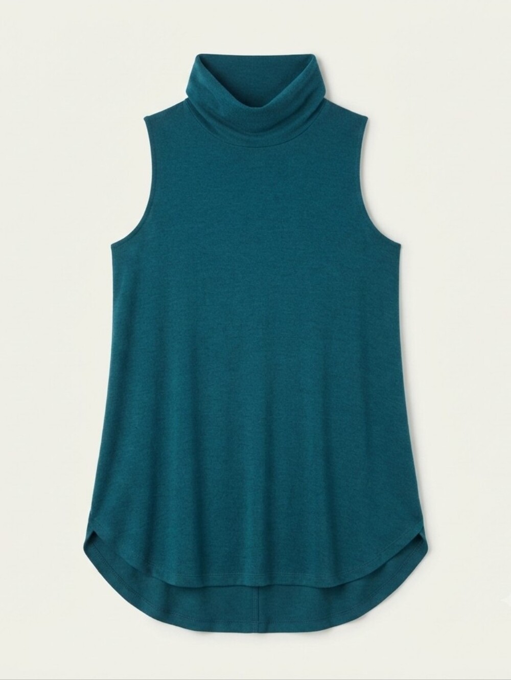 LOFT Women's Teal Blue Sleeveless Cowl Neck Top Blouse Size Medium M